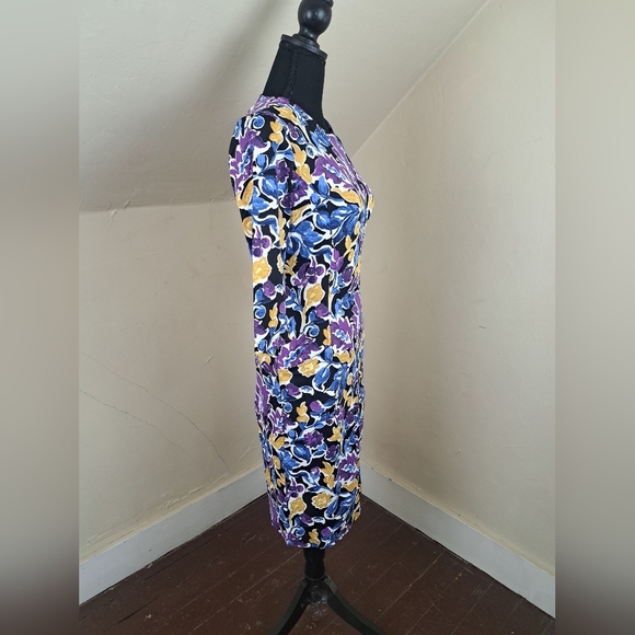 J. McLaughlin Catalyst Artist Garden Floral Print Catalina Cloth Dress Size XS - Picture 4 of 12